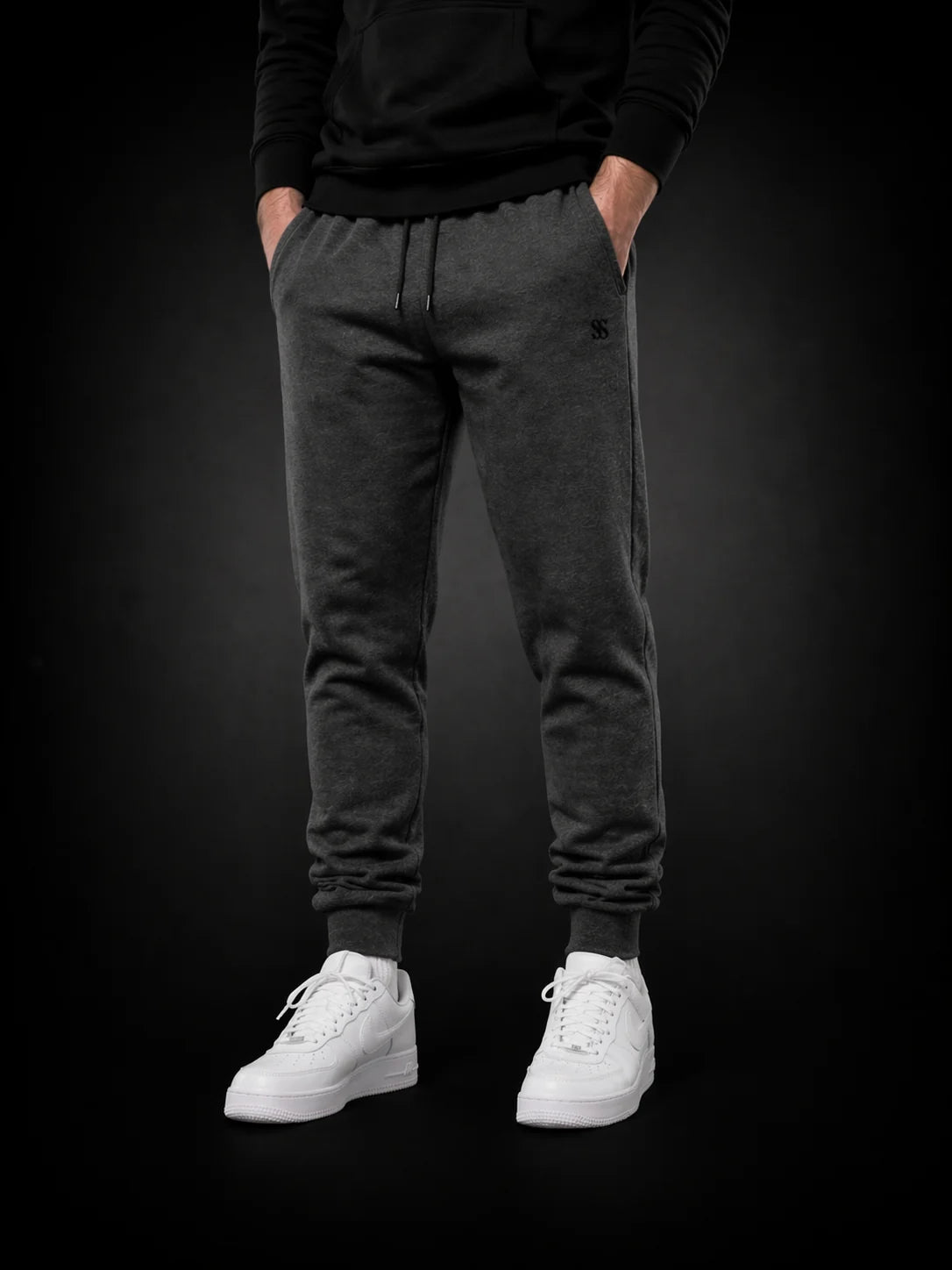 Logo Sweatpants — Unisex - Charcoal