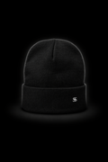 SAYSO Logo Beanie — Unisex in black with embroidered SS logo